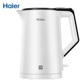 Z| 海尔（Haier）电水壶烧水壶热水壶304不锈钢无缝内胆电热水壶1.7L大容量HKT-K6S17B（普通快递）