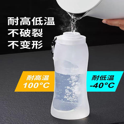 【旅行不占空间 】家用便携硅胶水杯抖音折叠大容量韩版多功能防摔网红杯 商品图1