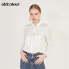 oldcolour春季新款简约百搭纯色气质设计感长袖衬衫女N11013173 商品缩略图0