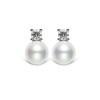 美裕 【永恒】银925淡水珍珠耳钉7.5-8mm白 104986 商品缩略图0