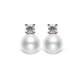 美裕 【永恒】银925淡水珍珠耳钉7.5-8mm白 104986