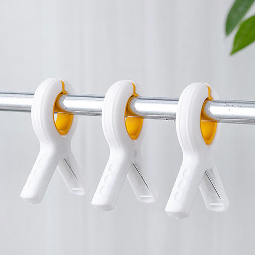 无痕晾衣服的夹子晒被子袜子防风固定夹家用神器塑料夹3只装 商品图8