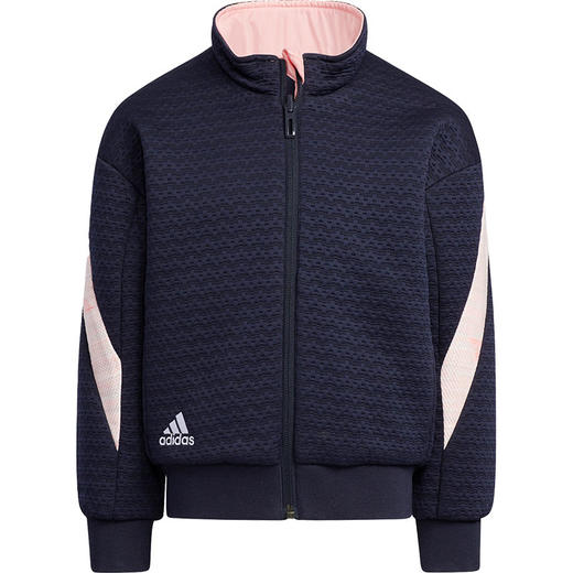 小阿迪女大童双面穿外套春秋新款纹理感针织运动夹克HL8557 商品图4