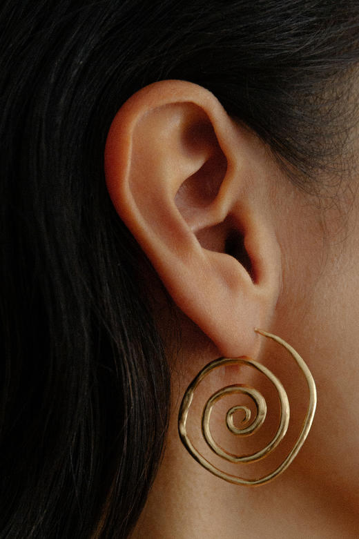 OKRA | Spiral Earrings 35mm OK1 [耳环] 商品图0