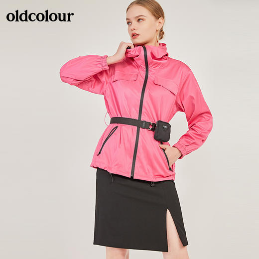 oldcolour春季新款设计感连帽运动款防晒外套女N11042303 商品图0