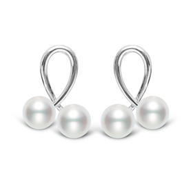 美裕 【樱桃】银925淡水珍珠耳钉4-5mm白 104993
