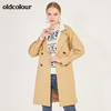 oldcolour春季新款简约气质挺括中长款基础款风衣外套女N11047132 商品缩略图4