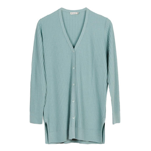 METTE22年春夏新品女士中长款针织开衫薄款修身外套桑蚕丝空调衫 商品图5