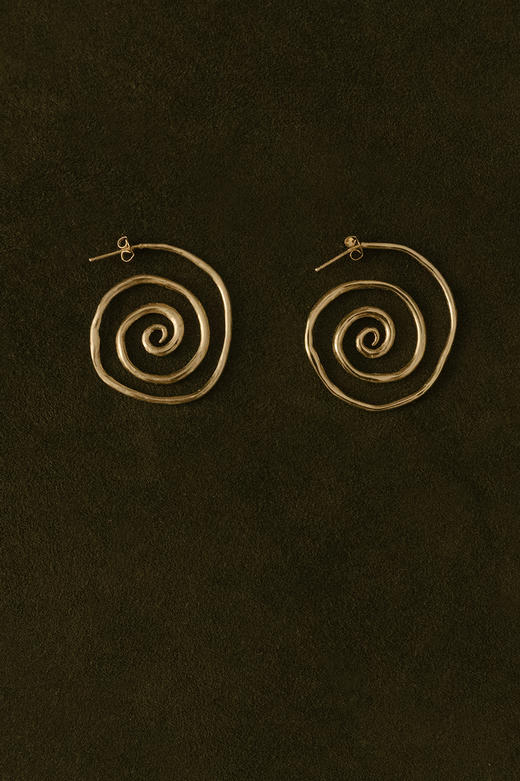 OKRA | Spiral Earrings 35mm OK1 [耳环] 商品图2