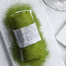 抹茶毛巾卷