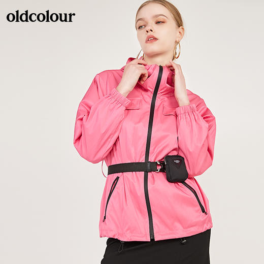 oldcolour春季新款设计感连帽运动款防晒外套女N11042303 商品图1
