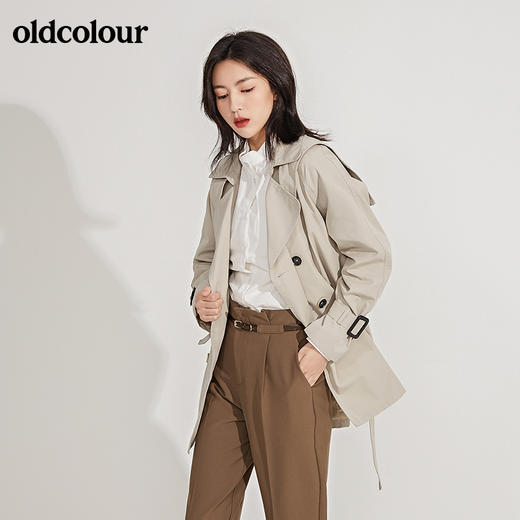 oldcolour2021春季新品风衣外套女GN11047619 商品图4