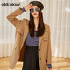 oldcolour2022春季新品休闲炸街气质中长款小西装外套女高级感BO11048065B 商品缩略图3