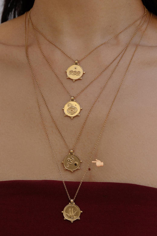 OKRA | Fire pendant 火 G2FP [项链 链长55cm] 商品图4