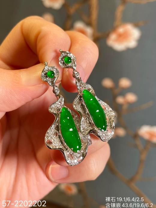 57-2202202，老坑玻璃福瓜耳坠。具体价格微信咨询 商品图6