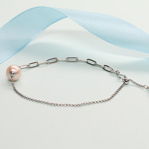 美裕 【简爱】银925淡水珍珠手链7.5-8mm彩 104987 商品图2