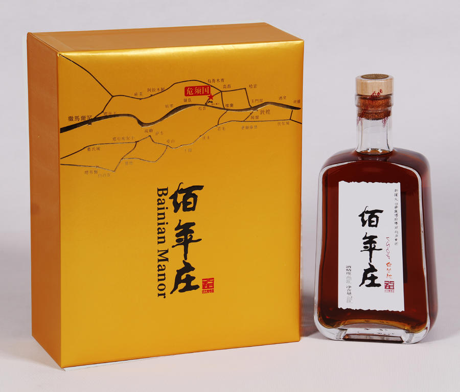 新疆佰年庄vsop白兰地700ml bainianmanor vsop brandy