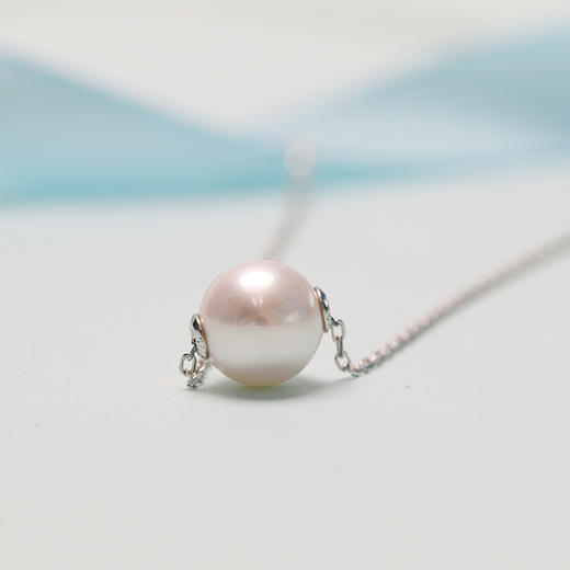 美裕 【婉约】银925淡水珍珠吊珠链104964 9-10mm白 商品图2