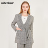 oldcolour春季修身气质通勤休闲格子小西装女N12048202 商品缩略图1