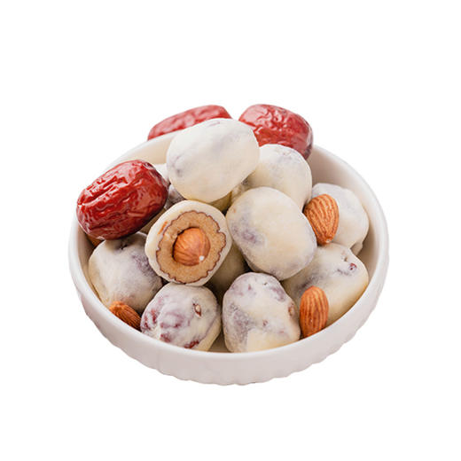 D巴旦木杏仁奶枣 奶酪核桃仁夹心枣办公零食小吃给红枣干 128g 商品图0