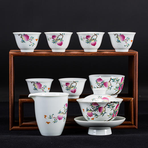 过枝蟠桃茶具套组 商品图3