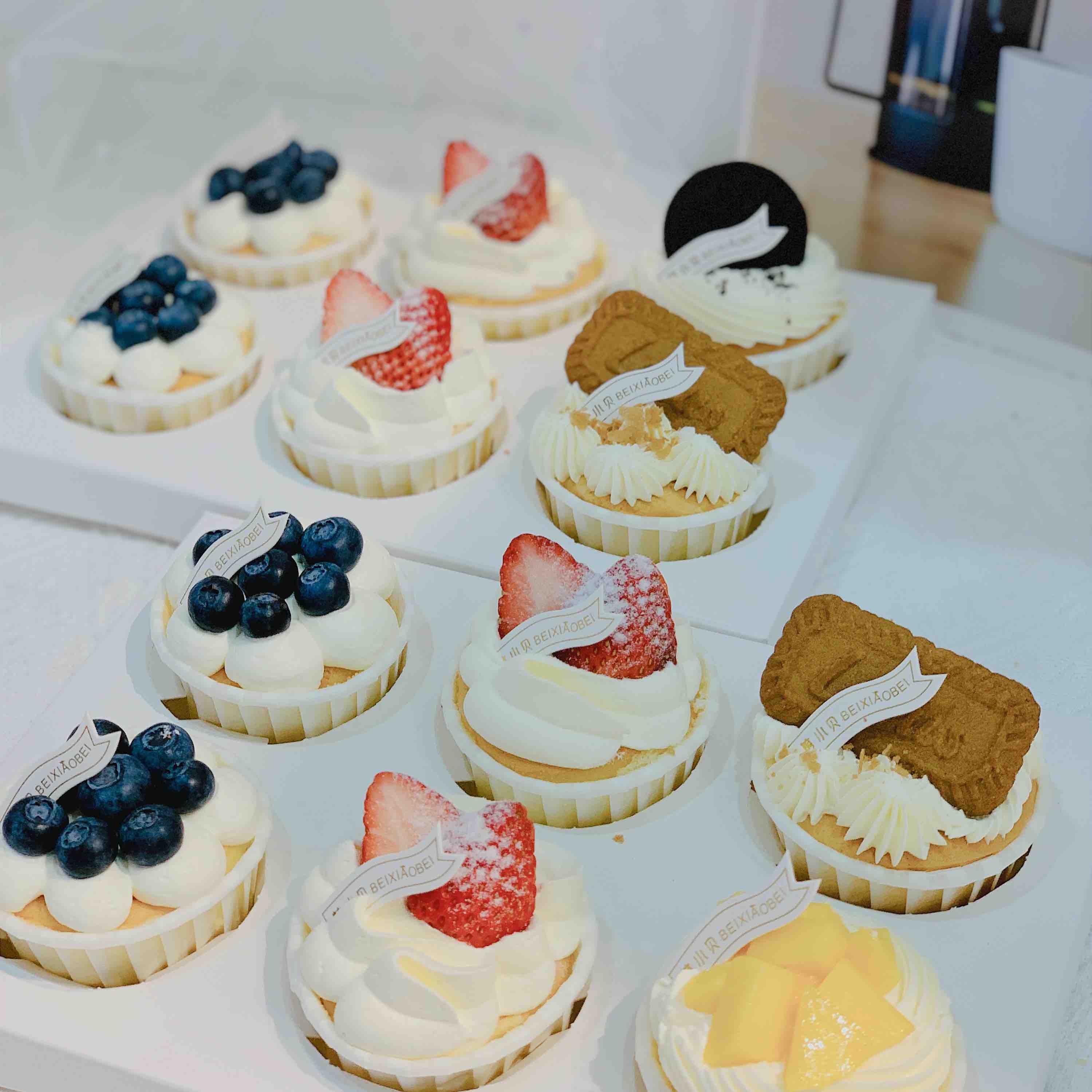 水果裱花纸杯蛋糕（6入）