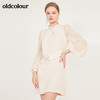 oldcolour春季新款灯笼袖高贵气质设计感长袖连衣裙N11103174 商品缩略图2