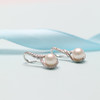 美裕 【露珠】银925银淡水珍珠耳钩6-7mm白105000 商品缩略图2