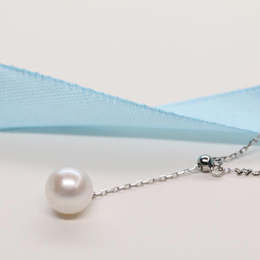 美裕 【长歌】金18k海水珍珠吊珠链8.5-9mm白 新106332 原99212 商品图4