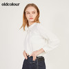 oldcolour春季新款纯色设计感领子雪纺套头长袖衬衫女N11013149 商品缩略图4