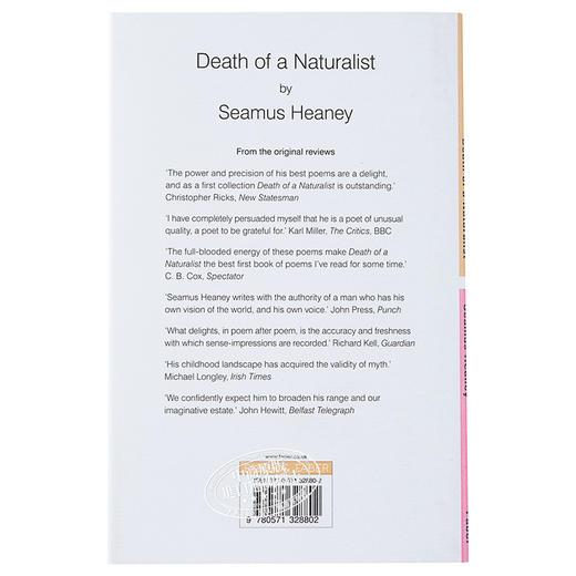 【中商原版】Death of a Naturalist 英文原版 一位自然主义者之死  Seamus Heaney 商品图1