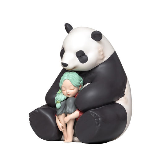 【米舍】白夜童话熊猫听月北欧风电视柜摆件 商品图3