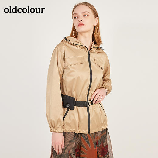 oldcolour春季新款设计感连帽运动款防晒外套女N11042303 商品图3
