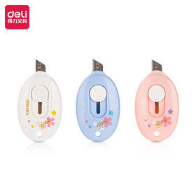 得力78010光樱下美工刀(混)(卡)