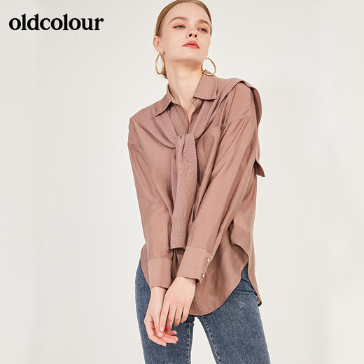 oldcolour2021春季长袖套头衫女N11013148 商品图4