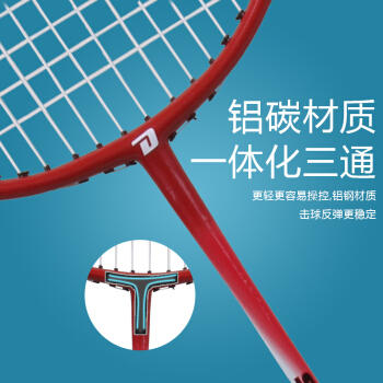 红双喜炫灵铝碳一体羽毛球拍S605 单拍 商品图1