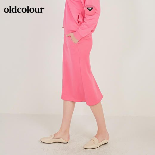 oldcolour春季新款休闲中长款舒适百搭卫衣裙N11063179 商品图2