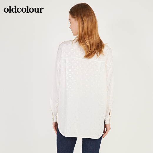 oldcolour春季新款大牌印花简约气质休闲长袖衬衫女N11013112 商品图1