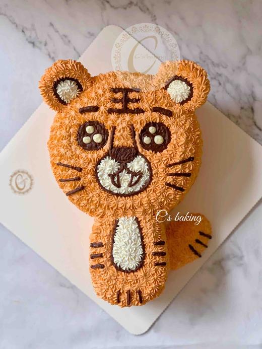 立体老虎全身 忌廉蛋糕（默认自提，收费配送请联系客服） 商品图0