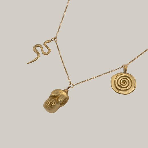 OKRA | Mother Gaia necklace G9GN-BP [多吊坠项链 链长55c m] 商品图1