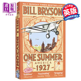 【中商原版】那年夏天 美国1927 One Summer America 1927 英文原版 Bill Bryson 豆瓣高分