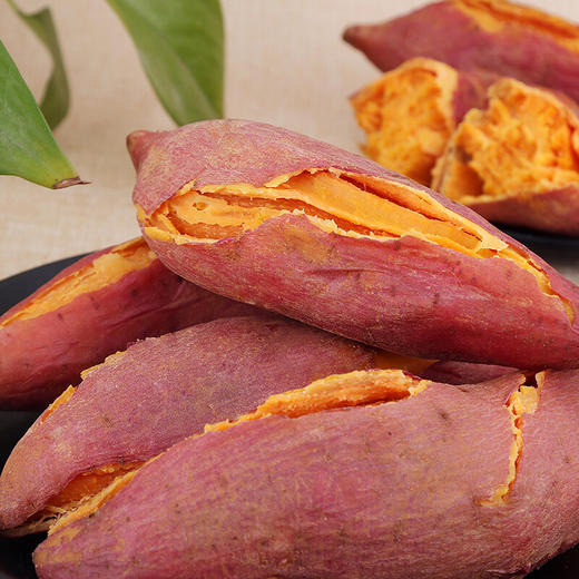 西瓜红蜜薯农家种植香甜软糯色泽金黄蒸烤皆可好吃又健康