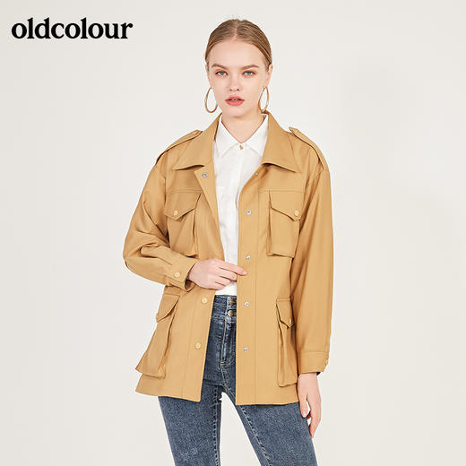 oldcolour春季新款休闲大口袋宽松工装外套女N11042121 商品图3