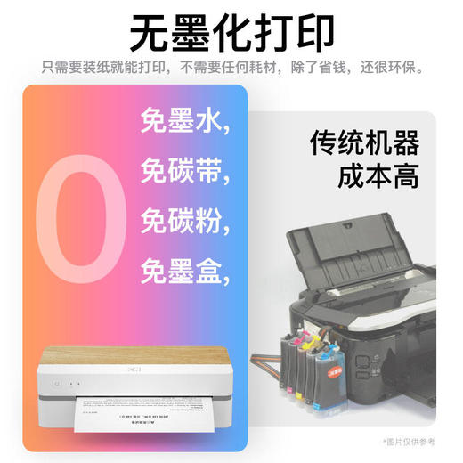 学习神器！20万套题在线调用 远程打印【无需更换碳带，打印成本低 20】汉印打印机FT 800作业打印机   A4热敏无线手蓝牙便携式天猫精灵一体帮 商品图3