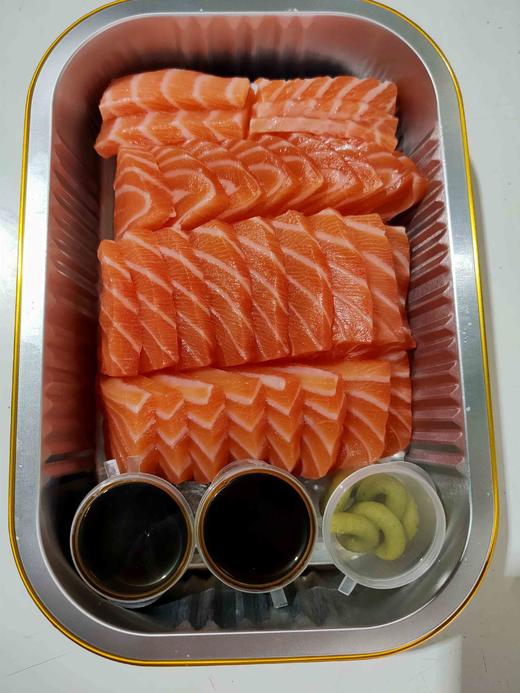 进口三文鱼中段【刺身级】切好片配好料 1份 商品图0