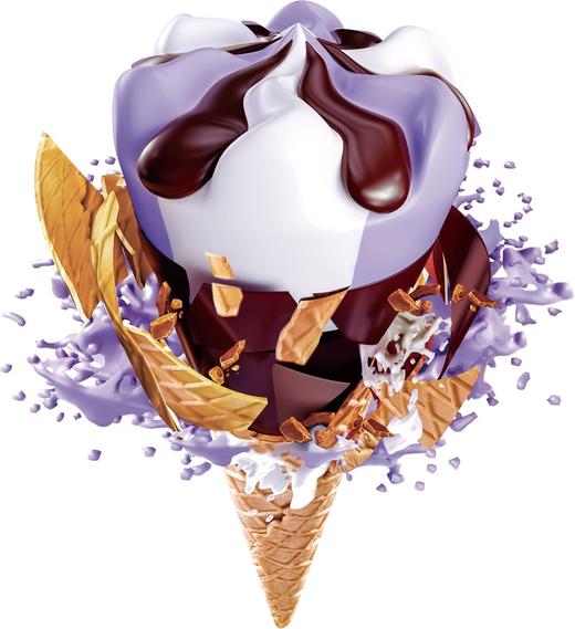 天冰小神童冰激凌香芋味  草莓味  巧克力味 神童脆筒冰淇淋雪糕 商品图1