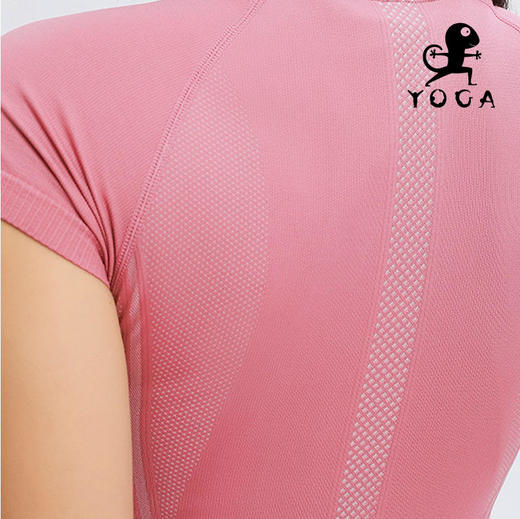 壁虎瑜伽【2202SY149】圆领瑜伽短袖（无胸垫）【七十二小时发货】 商品图5