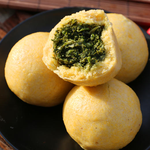 五谷黄金菜团子手工制作窝窝头荠菜馅苋菜馅萝卜粉丝馅白菜干馅饽饽
