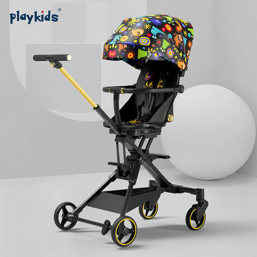 playkids普洛可X6-3带遮光罩 双向可坐可平躺高景观溜娃神器 商品图8