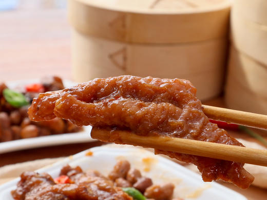 广式花生凤爪卤味虎皮鸡爪广东茶楼早茶点心港式鸡爪速食零食熟食4盒包邮 商品图4